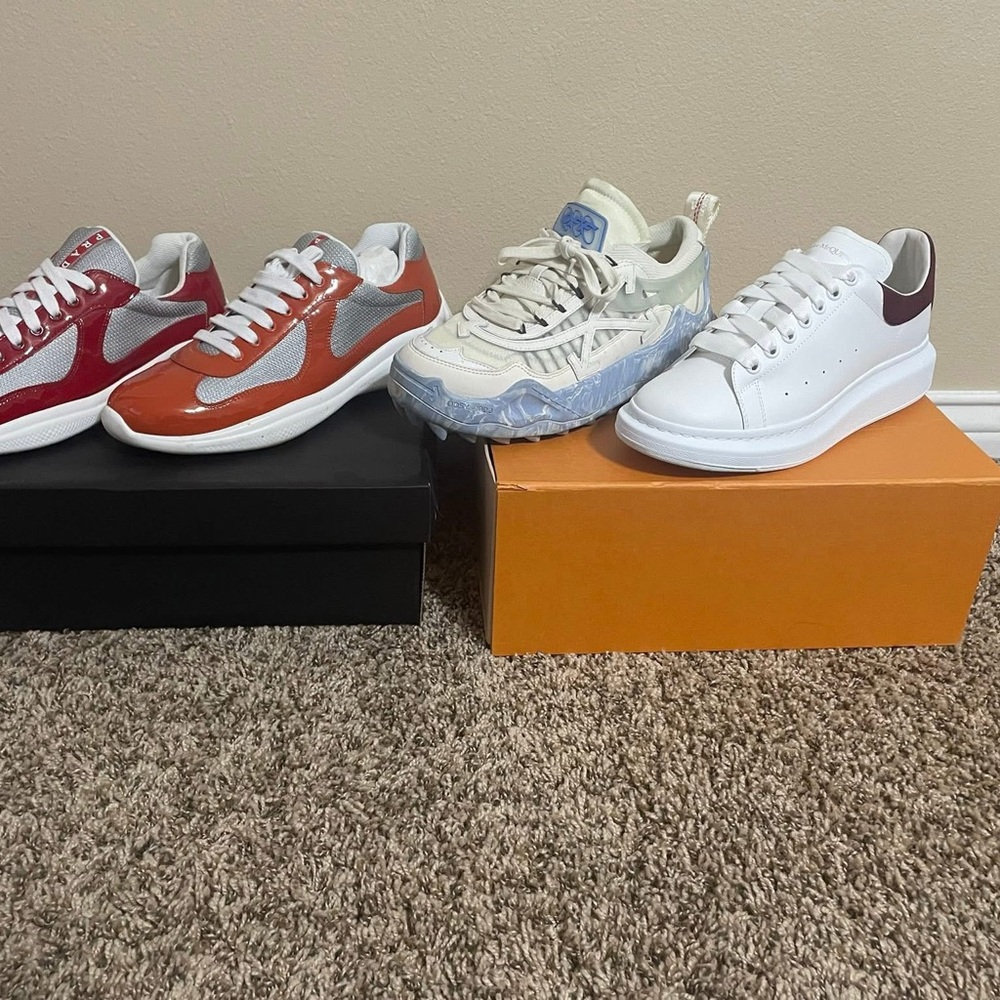 Stylish Sneaker Collection - Red, Orange, Cream, White